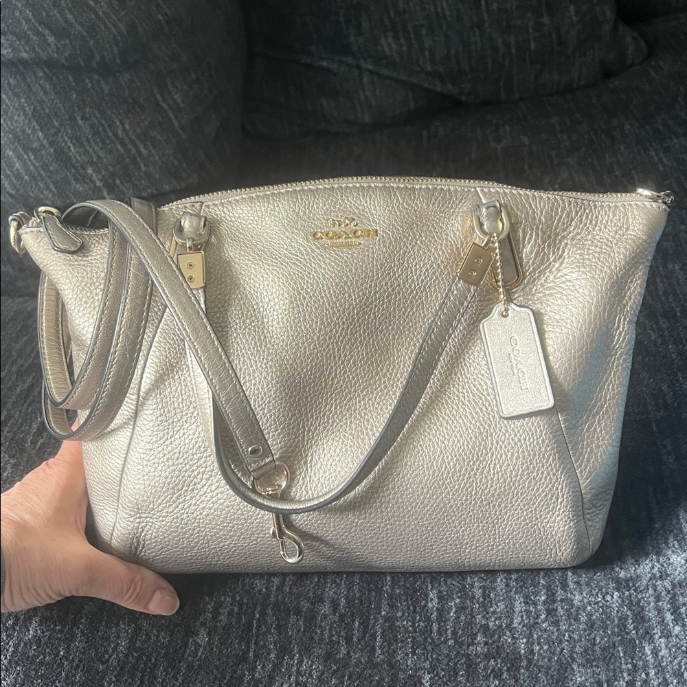 Pewter Coach Bag